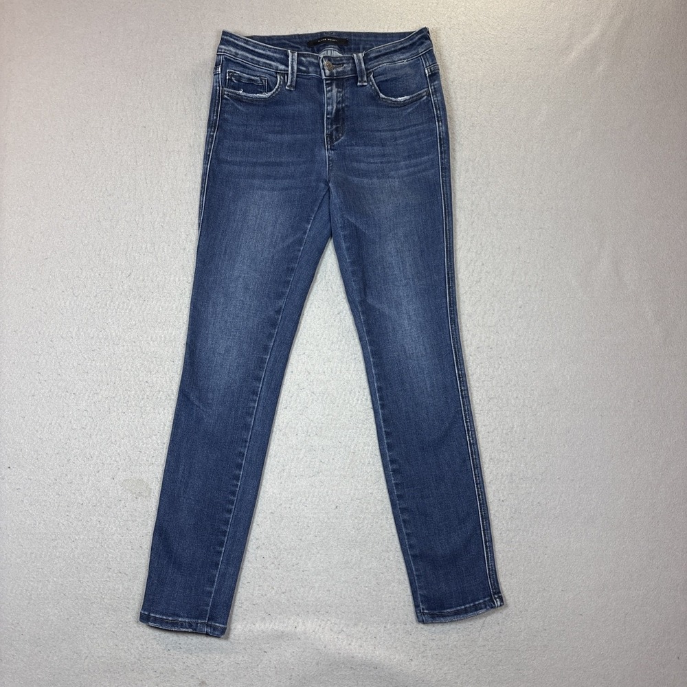Flying Monkey Mid Rise‎ Ankle Skinny Jeans Women 26 Mid Rise Whiskering